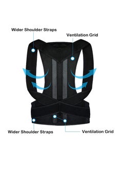 Y&D Posture Corrector For Men Women Kids, Adjustable Back Brace Support Back, Neck And Shoulder - XL  - Image 2