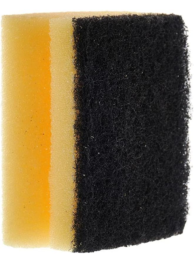 فيليدا اسفنجة غسيل الأطباق جليتزي 9 بلس 3 قطع إسفنجة عالية الرغوة للأوساخ الصلبة للأطباق ذات الجانب الكاشطة تزيل الأوساخ المجففة العنيدة ولها تأثير مضاد للبكتيريا. - Image 3