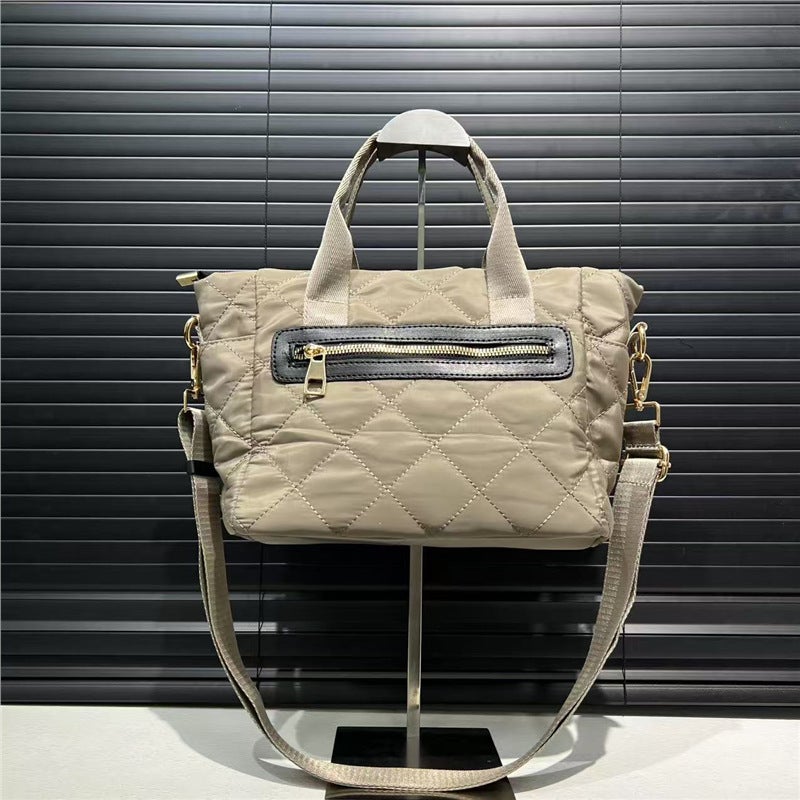 Women'S Fashion Nylon Quilted Handbag Large Capacity Retro Casual Versatile Shoulder Crossbody Bag - Image 4