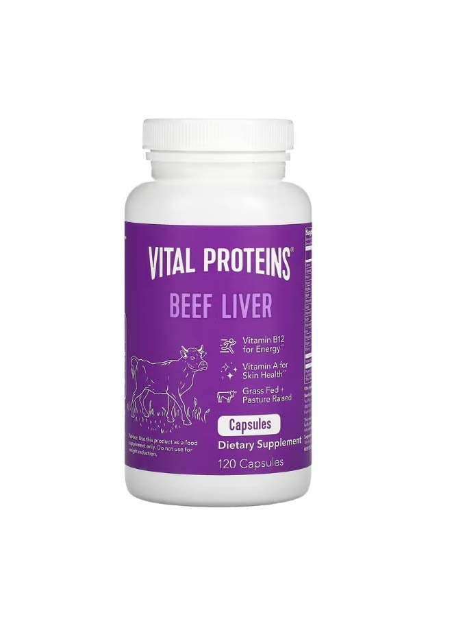 Vital Proteins Beef Liver 120 Capsules - Image 1