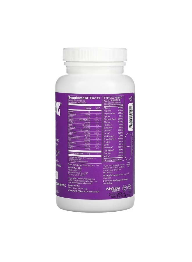 Vital Proteins Beef Liver 120 Capsules - Image 2