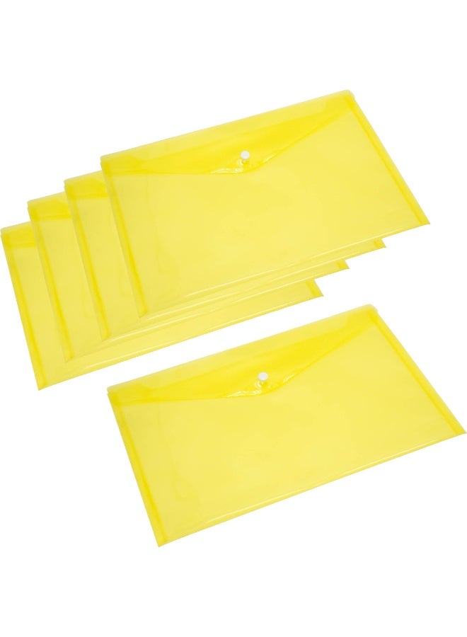 Envelope Bag F4 Single Pocket Clear Yellow