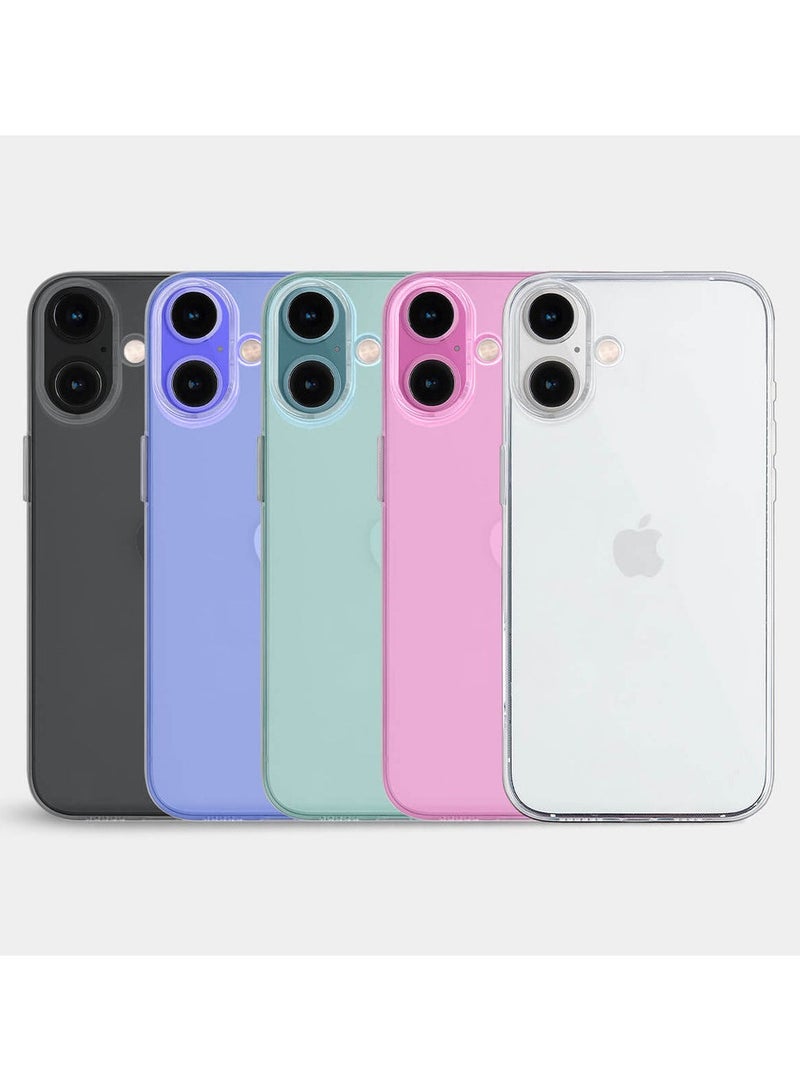 بروماس حافظة شفافة لهاتف آيفون 16 بلس - حماية من السقوط، مقاومة للخدش، مضادة للاصفرار مع حماية مزدوجة الطبقة - Image 2