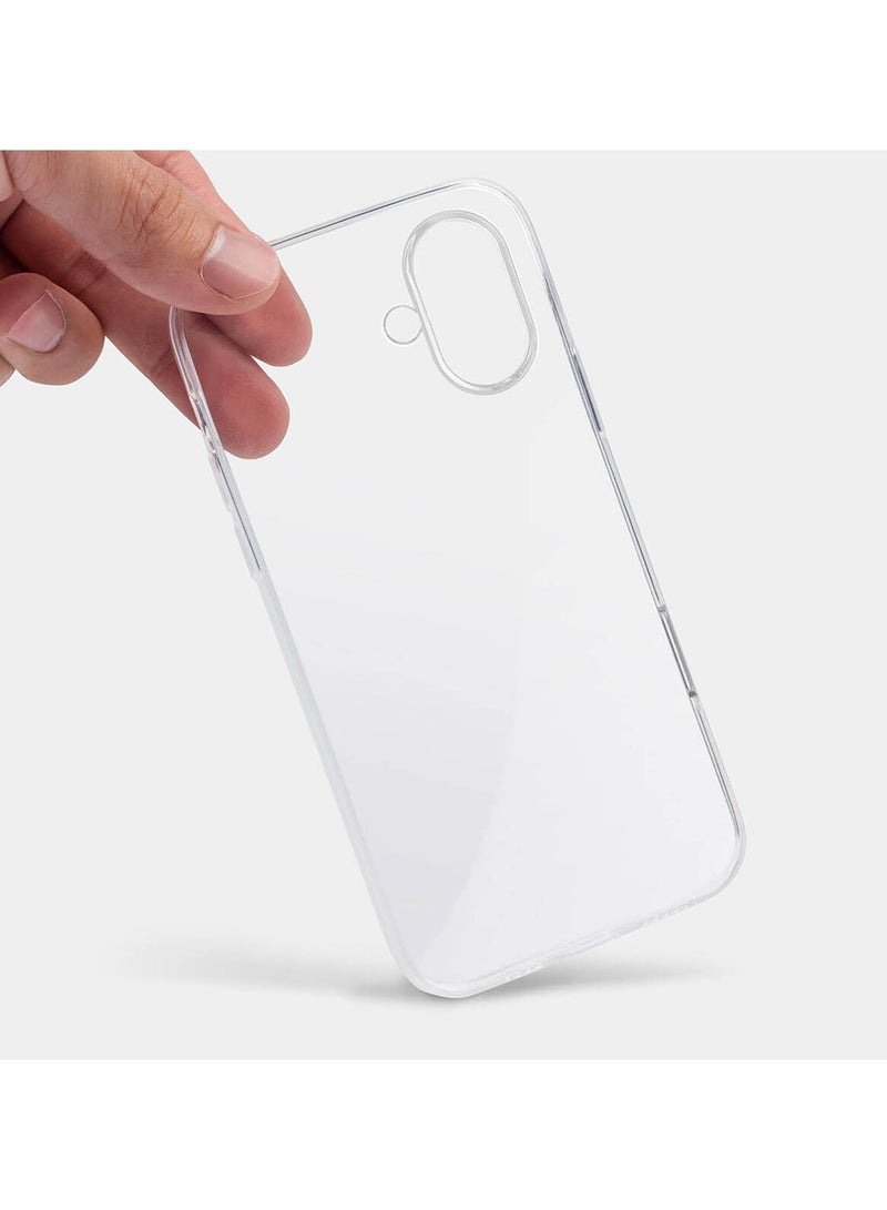 بروماس حافظة شفافة لهاتف آيفون 16 بلس - حماية من السقوط، مقاومة للخدش، مضادة للاصفرار مع حماية مزدوجة الطبقة - Image 3