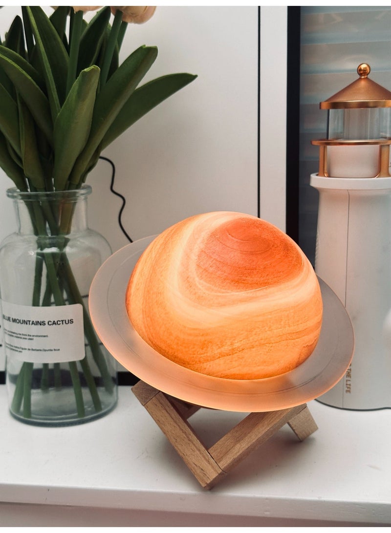 مصباح ليلي Planet Moon Music Night Light مصباح بجانب السرير، مكبر صوت Bluetooth، 8 أوضاع إضاءة ليلية LED قابلة للتعديل إعدادات إضاءة محيطة متعددة هدية عيد ميلاد للجنسين هدية عيد ميلاد مثالية لها - Image 5