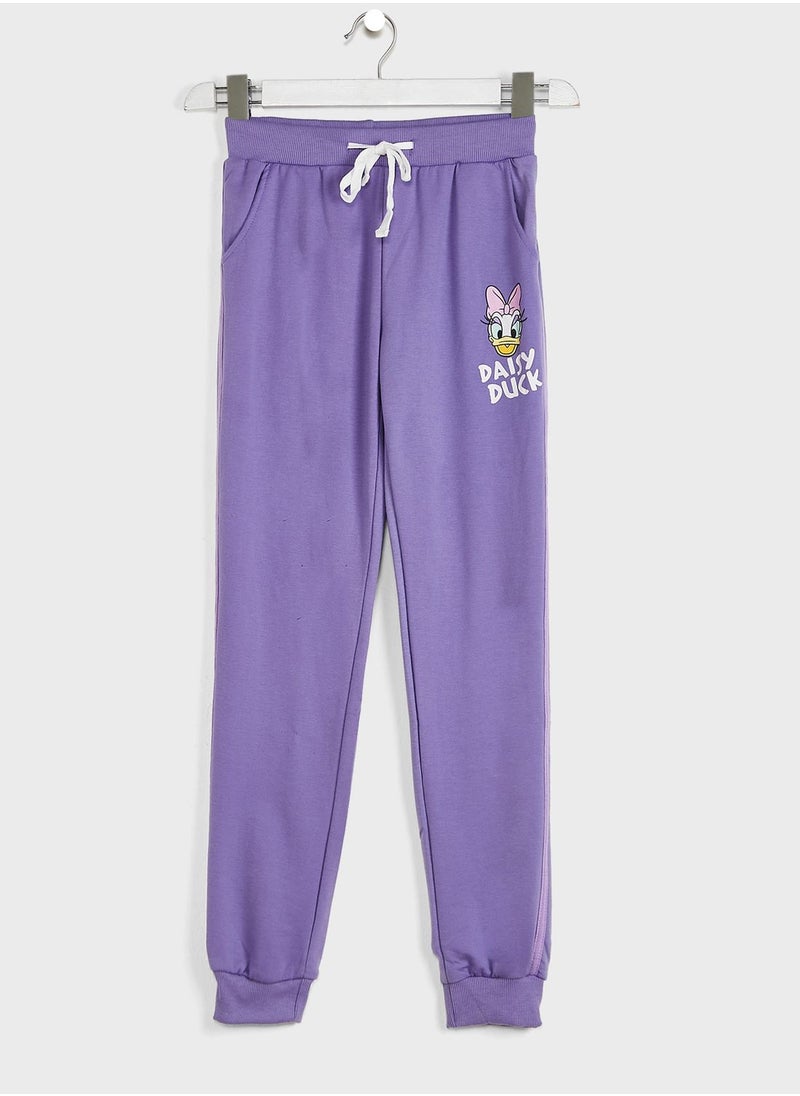 Disney - Youth Daisy Duck Sweatpants - Image 1