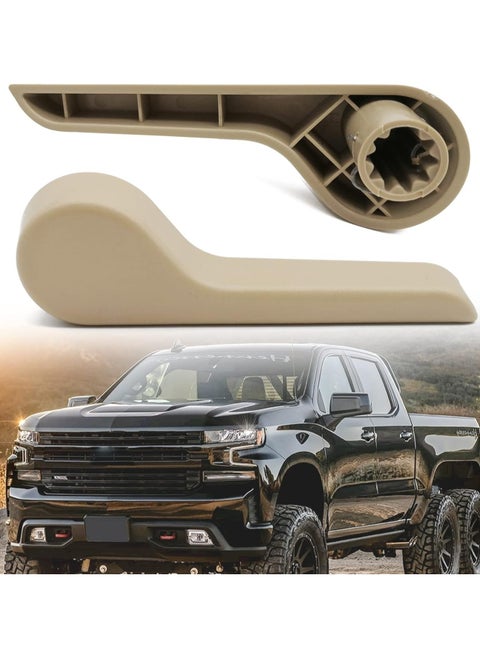 2PCS Seat Recliner Handle Lever Front Left+Right Side Compatible with 2007-2013 Chevy Chevrolet Avalanche Silverado Suburban, GMC Sierra Yukon Replaces 15232595 15232599 Beige