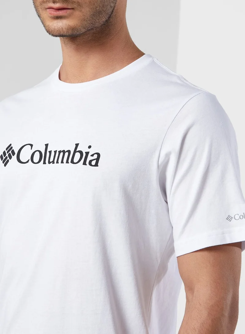 كولومبيا تيشيرت بطباعة شعار الماركة