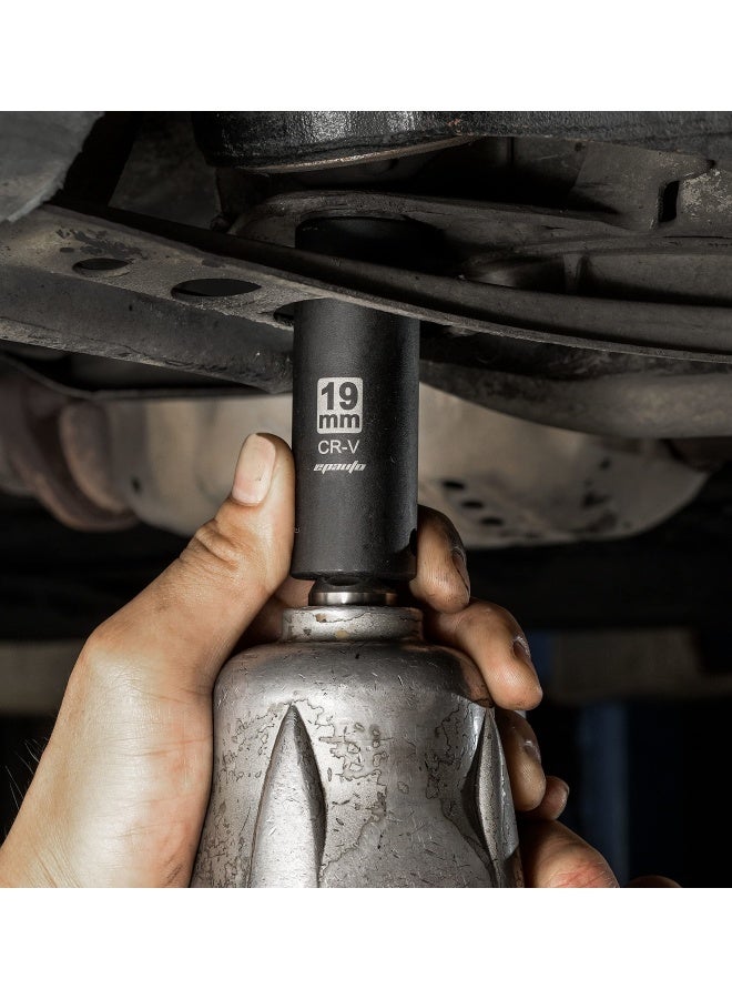 EPAuto 12Inch Drive Metric Deep Impact Socket Set CrV 6 Points 11 Sockets - Image 2