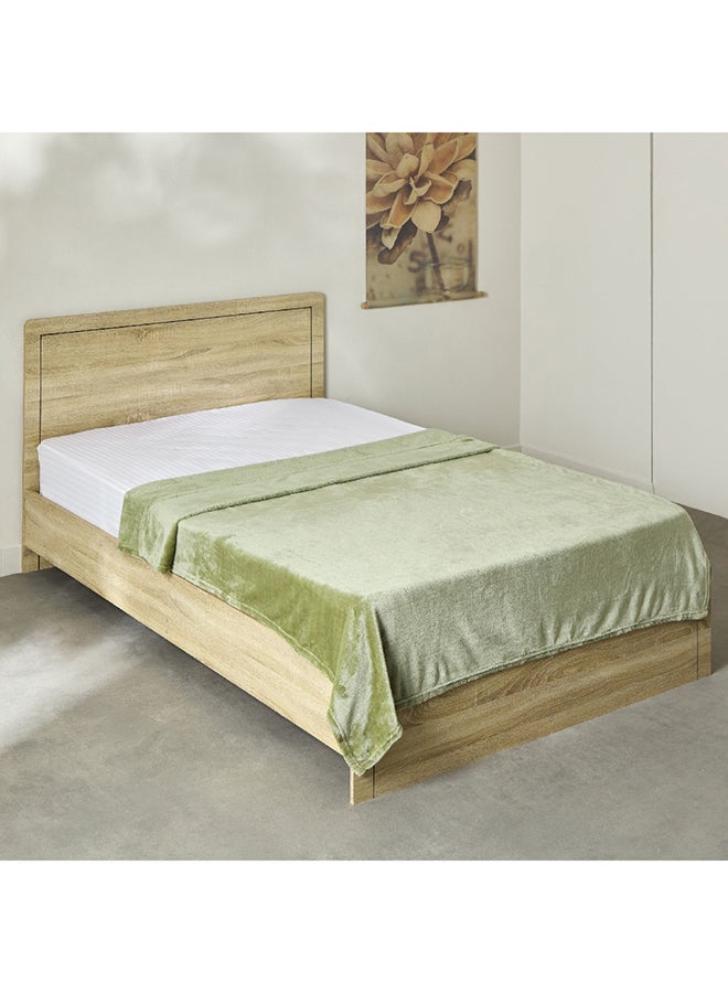 Home Box Nova Solid Flannel Twin Blanket 200 x 140 cm - Image 1