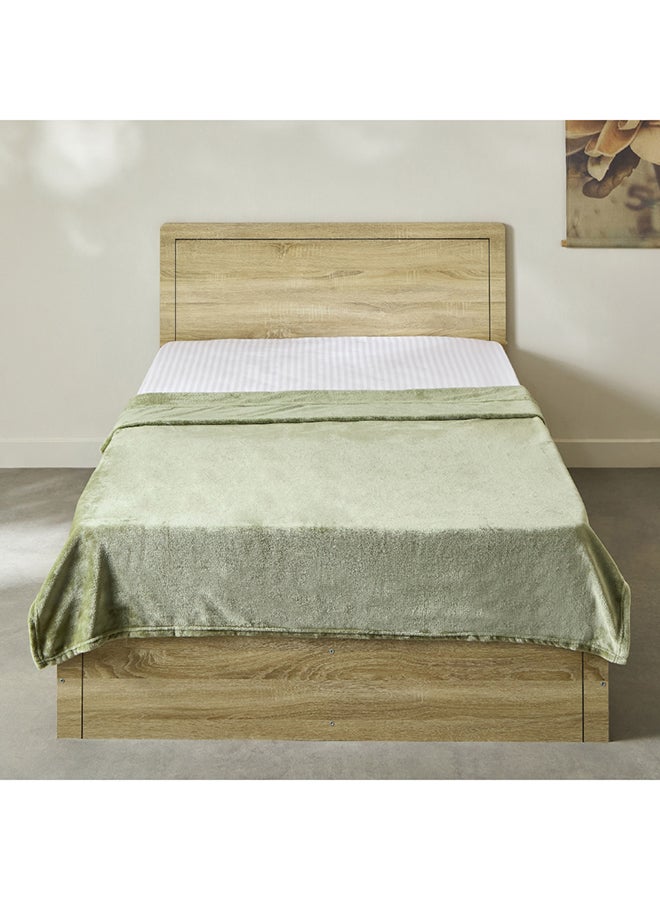 Home Box Nova Solid Flannel Twin Blanket 200 x 140 cm - Image 2