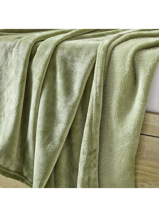 Home Box Nova Solid Flannel Twin Blanket 200 x 140 cm - Image 5