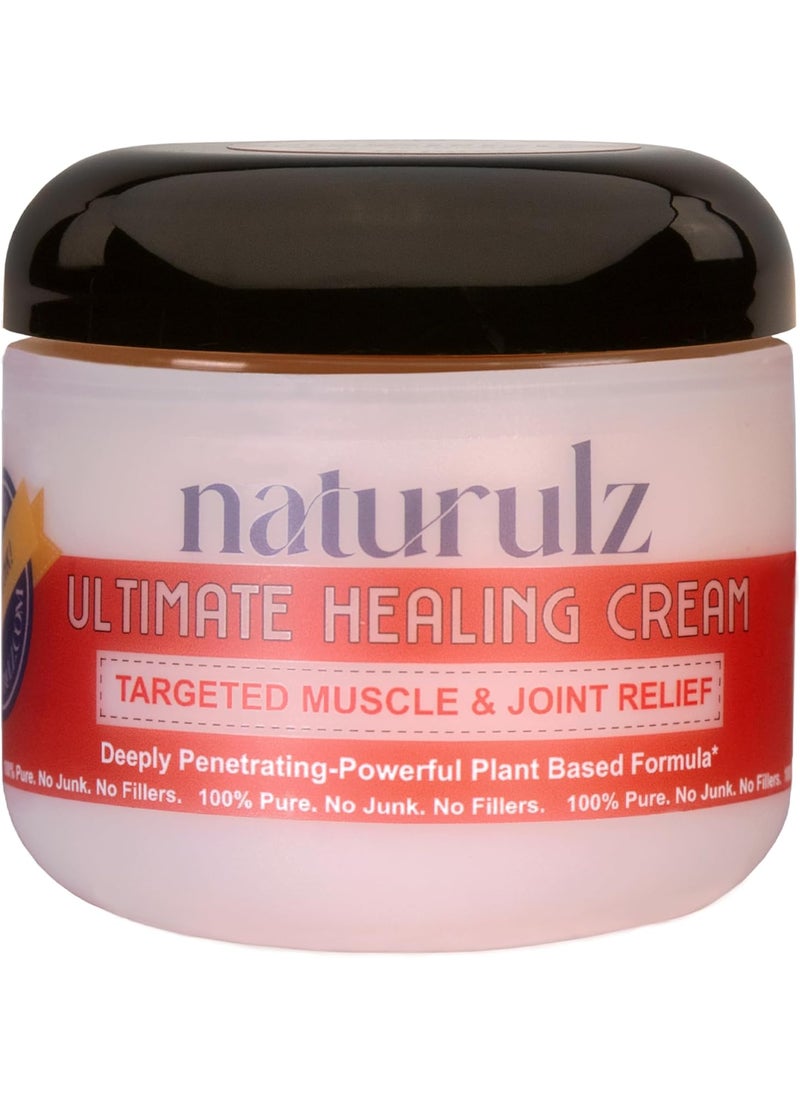 Naturulz Naturulz Ultimate Healing Cream 4 Ounce Fast-Acting Topical for Muscles and Joints with Arnica, Capsicum, Calendula. All-Natural Plant-Based Whole Body Care. 