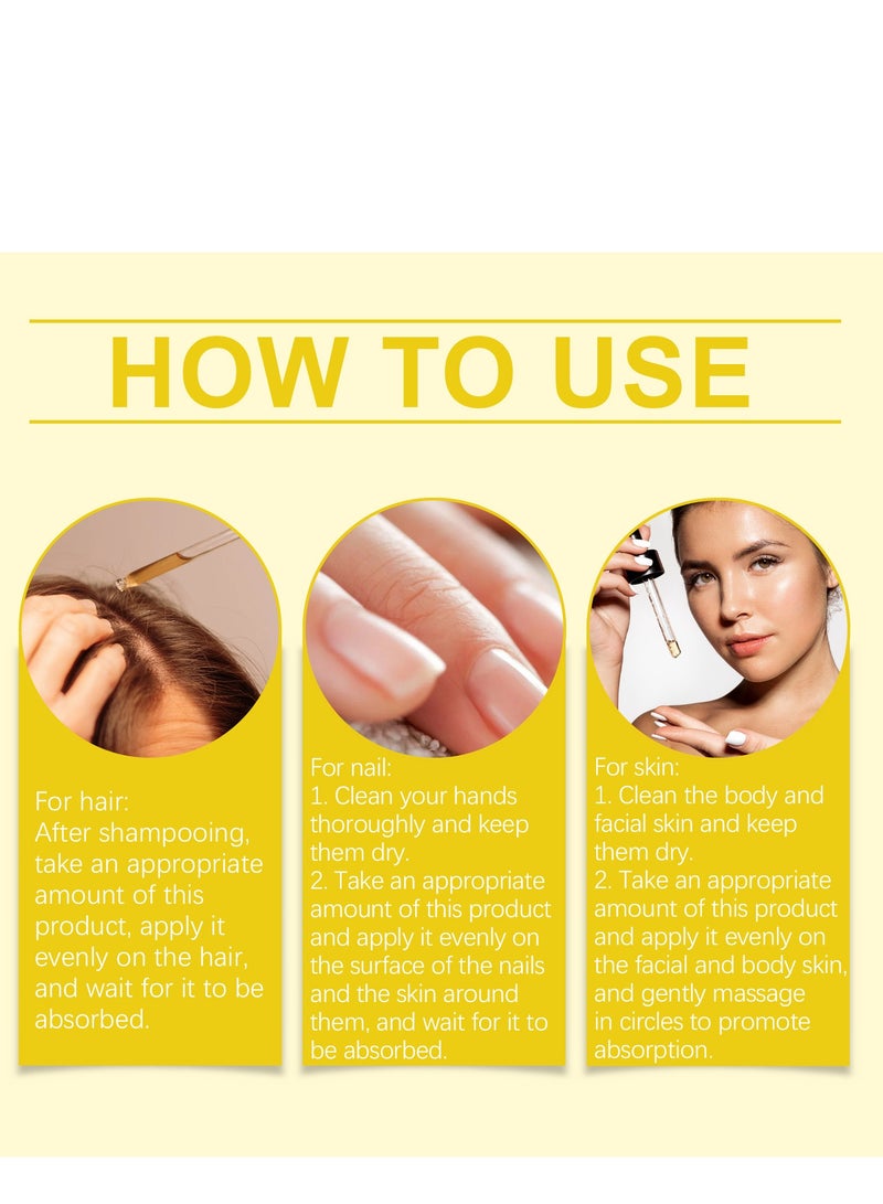 WoodSleep Vitamin E Oil For Skin, 100% Natural Plant Extract Vitamin E Oil, Organic Vitamin E Oil For Face, Hair & Scalp & Nail, Repair Dry, Damaged Skin, Fast Absorbing Skin Protection for Face & Body 60ml - Image 4