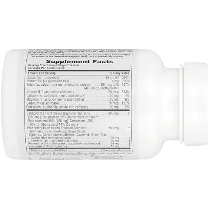 NaturesPlus Natures Plus Heartbeat - 90 Vegan Tablets - Vegetarian, Gluten-Free - 30 Servings - Image 2