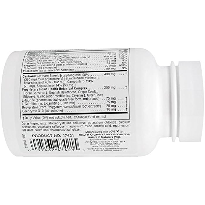 NaturesPlus Natures Plus Heartbeat - 90 Vegan Tablets - Vegetarian, Gluten-Free - 30 Servings - Image 3