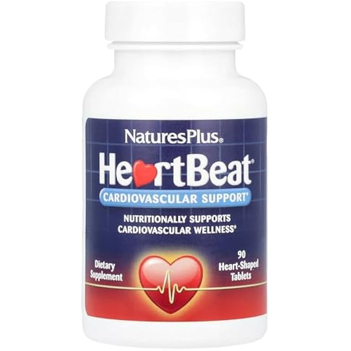 NaturesPlus Natures Plus Heartbeat - 90 Vegan Tablets - Vegetarian, Gluten-Free - 30 Servings - Image 1