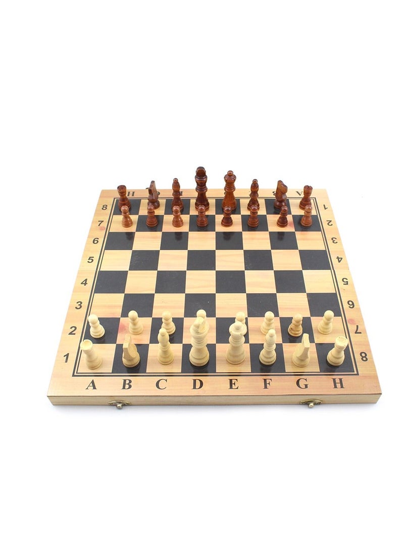 Chess Board 3 in 1 Wooden Chess