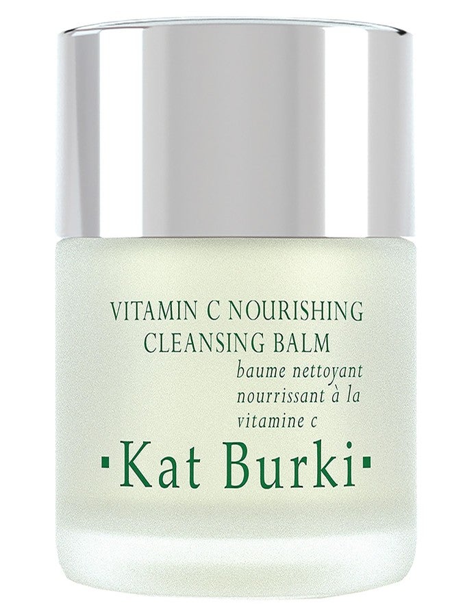 KAT BURKI 8% Stabilized Vitamin C & Vitamin E Nourishing Cleansing Balm. Illuminating, Hydrating & Antioxidant Makeup Remover & Face Cleanser. Includes 1 Muslin Cloth, 3.4 fl. oz. - Image 1