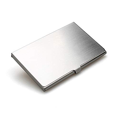 lasenersm 1 Piece Stainless Steel Business Card Holder Case Name Card Holder Credit Card Case Slim Design Business Card Case for Travel Home or Office Use Protects Your Business Cards, Style D - Image 5