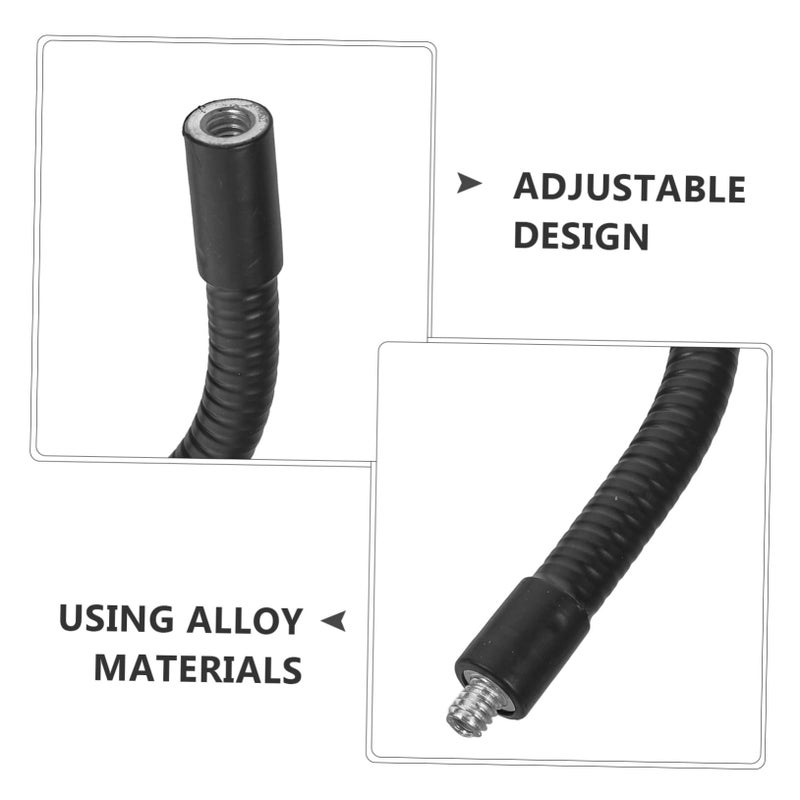 Bendable Microphone Stand Extension Rod Holder for Smartphones Cameras Desk Use Black - Image 5