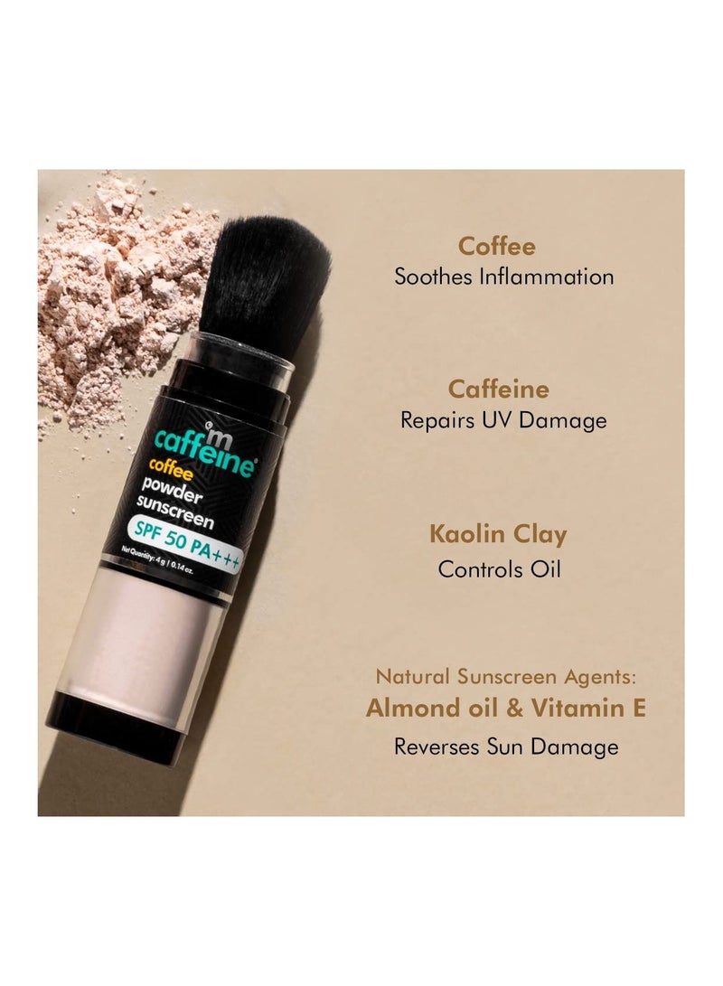 MCaffeine Coffee Powder Sunscreen With SPF 50 Protection 4 gm - Image 2