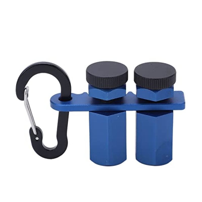 Stair Gauge 2-Pack Blue Black Aluminum Alloy - Precise Flush Edge Clamping Circular Saw Guide - Non-Slip Glove-Friendly Operation Rafter Layout Tool for Woodworking Framing Job Sites - Image 5