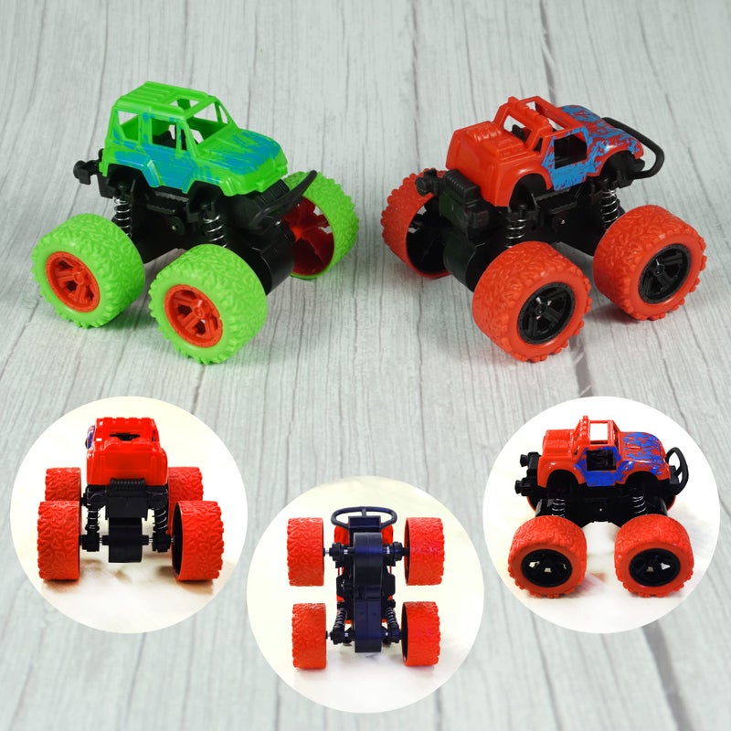 DRWATE Truck Cake Toppers Truck Cake Decorations Flame Blaze Wheel Race Car Cake Toppers For Kid Boy Truck Themed Racing Car Party Decorations Supplies (Truck) - Image 3