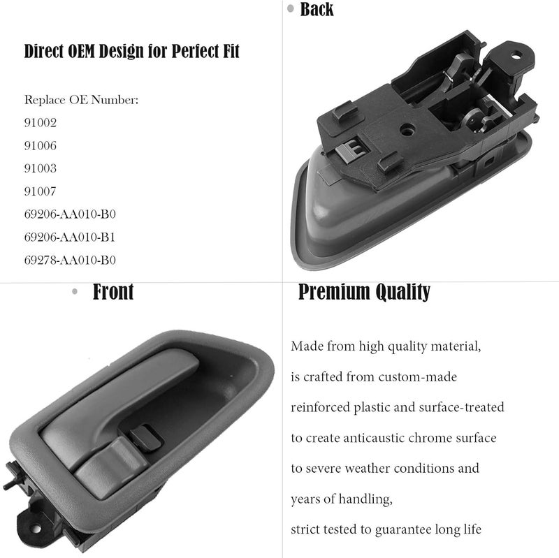 HHCSOP 2PCS Interior Door Handle for Toyota Camry 1997-2001 - Image 2