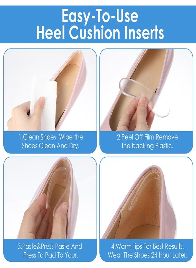Ymapinc Shoe Gummies for Heels High, 34Pcs Silicone High Heel Protectors, Heel Cushion Pads Grips for Womens Anti Slip Shoe Grips, Cushions Insert for Sandals Women - Image 5
