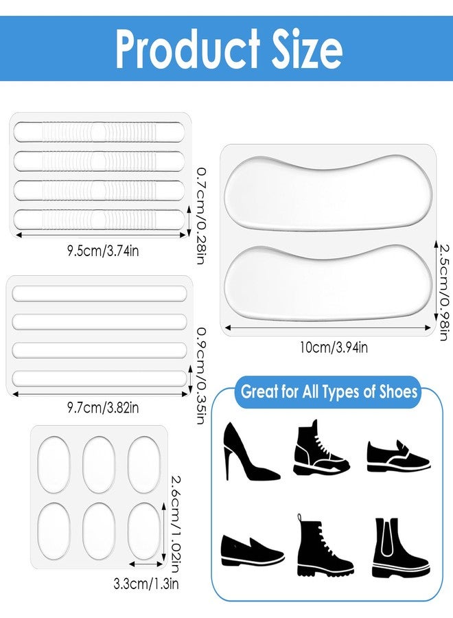 Ymapinc Shoe Gummies for Heels High, 34Pcs Silicone High Heel Protectors, Heel Cushion Pads Grips for Womens Anti Slip Shoe Grips, Cushions Insert for Sandals Women - Image 2