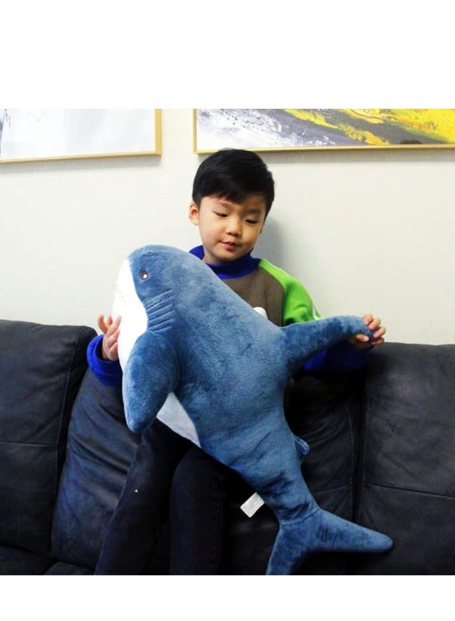 Chubby Giant Shark Plush Animal Weighted Shark Pillow Soft Shark Plush Shark Decorating  Stress Relief Kids and Ladies Birthday Holiday Gifts - Image 4