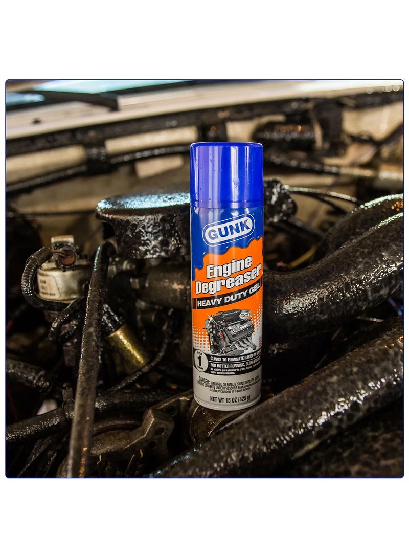 GUNK Engine Degreaser Heavy Duty Gel Original Remove Grease & Oil from Engine 15oz/425g - Image 5