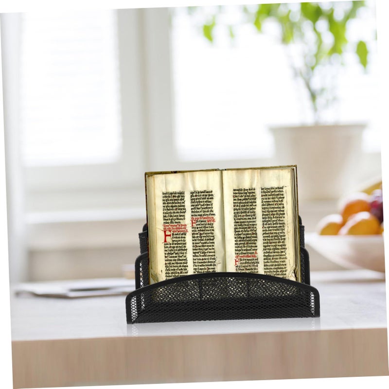 4pcs Iron Mesh Desktop Organizer File Rack With Pen Holders For Office Desk Storage - Image 3