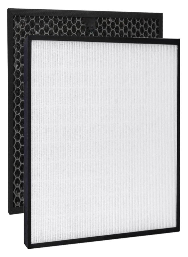 HOMFILBIT EJ120 Replacement Filter for EJ Air Purifier, include 1 Pack H13 True Hepa and 1 Pack High efficiency Activated Carbon - Image 1