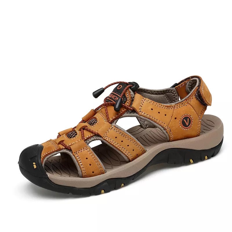 Large Size Sandals Men'S Cut Out Breathable Sandals Outdoor Baotou Beach Shoes Dad Shoes 47 - Image 4