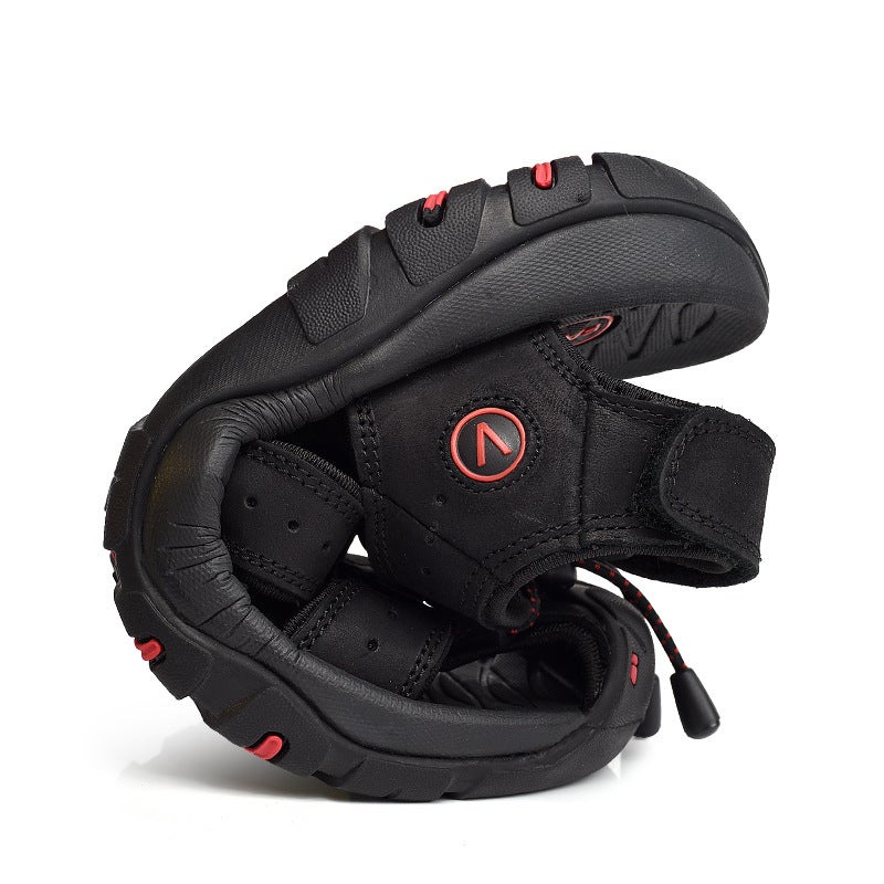 Large Size Sandals Men'S Cut Out Breathable Sandals Outdoor Baotou Beach Shoes Dad Shoes 47 - Image 5