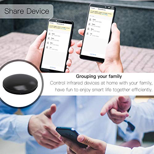 Protium Smart Home - WiFi Universal Remote with Amazon Alexa Compatibility (IR Blaster, Black) - Image 3