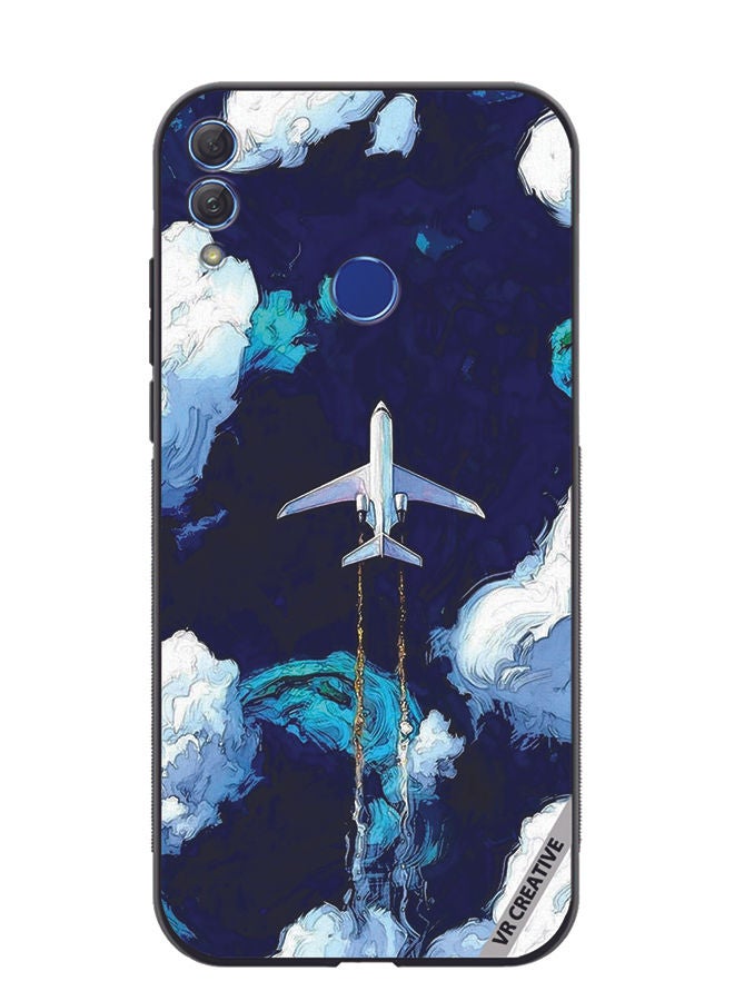 Protective Case Cover For Honor 10 Lite Aeroplan Design Multicolour