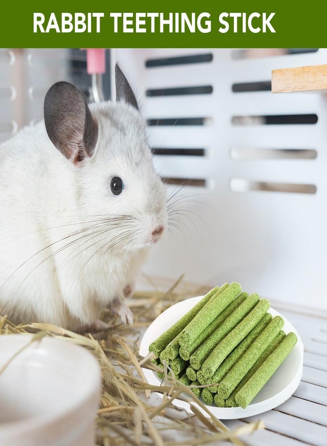 WDEFUN 45 PCS Timothy Hay Sticks for Rabbits Natural Molar Teeth Stick Chew Toys for Bunnies Chinchillas Guinea Pigs Hamsters and Other Small Animals Treats - Image 2