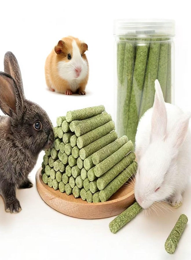 WDEFUN 45 PCS Timothy Hay Sticks for Rabbits Natural Molar Teeth Stick Chew Toys for Bunnies Chinchillas Guinea Pigs Hamsters and Other Small Animals Treats - Image 1