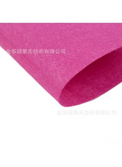 Generic 2MM Thick Colored Felt Fabric for Crafts 1607 light Rose Red 