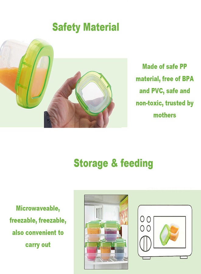 Vermaney Tot Baby Blocks Freezer Storage Containers 60ML*6 - Image 4