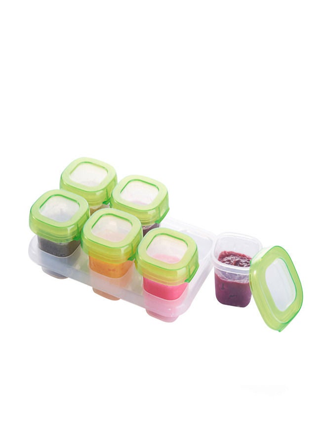 Vermaney Tot Baby Blocks Freezer Storage Containers 60ML*6 - Image 1
