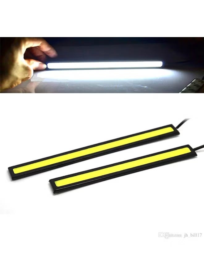 Green Tiger 2-Piece High-Powered LED Daytime Running Lights (DRLs) Strip Set 17cm, 12V - Waterproof & Universal Fit - Image 1