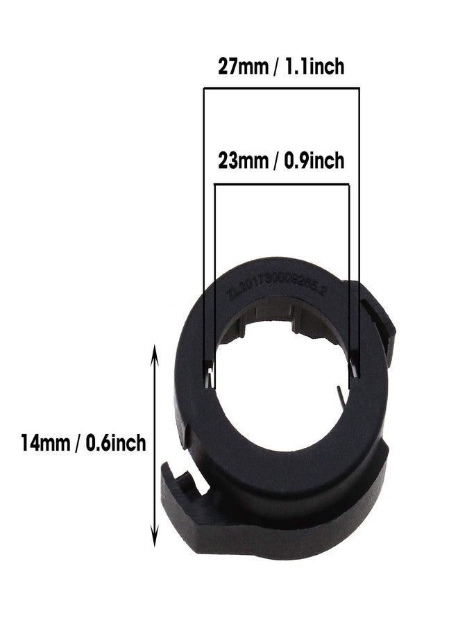 سينج إف إل تي دي حامل محول مصباح أمامي LED HID H7، مشبك تثبيت مقبس بلاستيكي أسود، متوافق مع سيارات كوجا وألفا روميو وميتو، عبوة من 4 قطع - Image 4