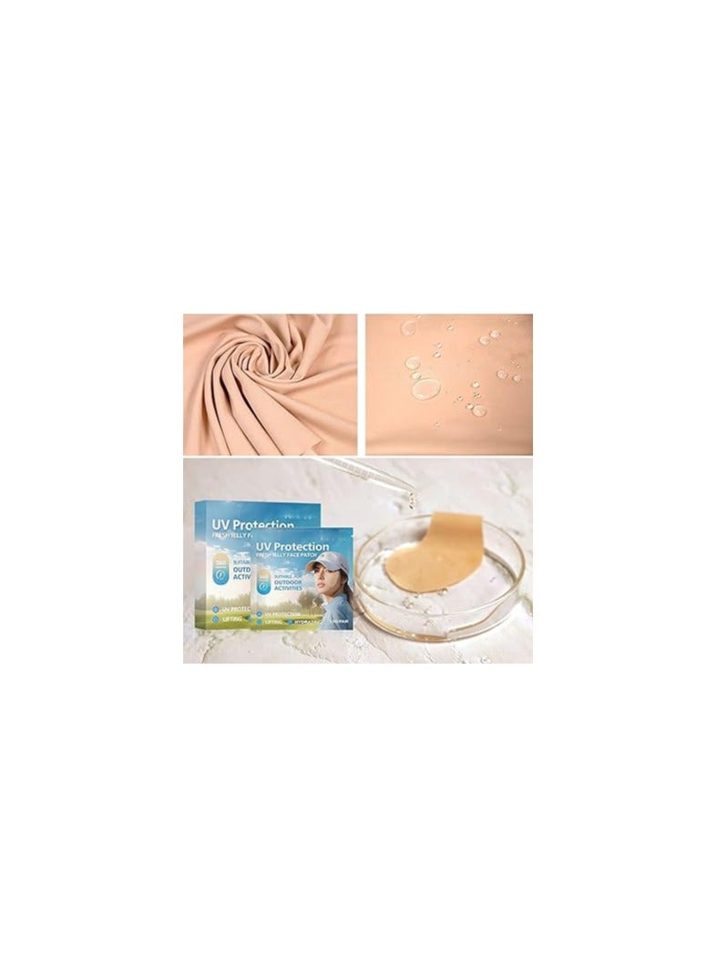 Zikra Sun Patches for Face, 5 Pairs Sun Screen Indicator Patch, Waterproof UV Detecting Patches Prevent Sunburn, Daily UV Cut Golf Patch, Good Waterproof Effect, Comfortable Fit for Ski, Hiking, Fishing - Image 4