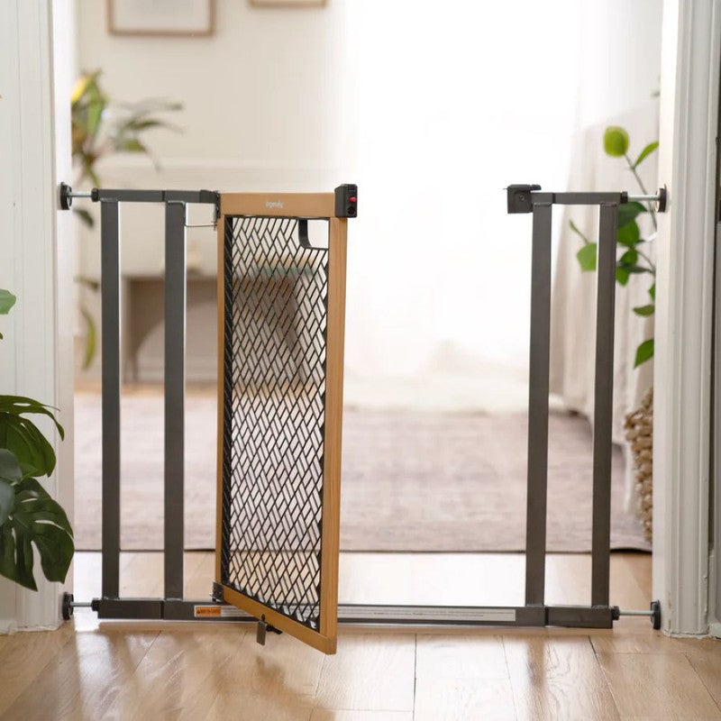 ingenuity Summer by Ingenuity  - Doorway 36S Baby & Dog Gate – Fits 28-36" Wide, Pressure Mount, Honey Oak, Ages 6–24 Months - Image 3