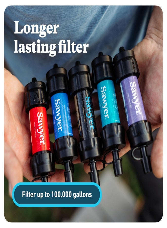 Sawyer Products SP350 Mini Water Filtration System, Filter and Cleaning Plunger only, Single, Purple - Image 2