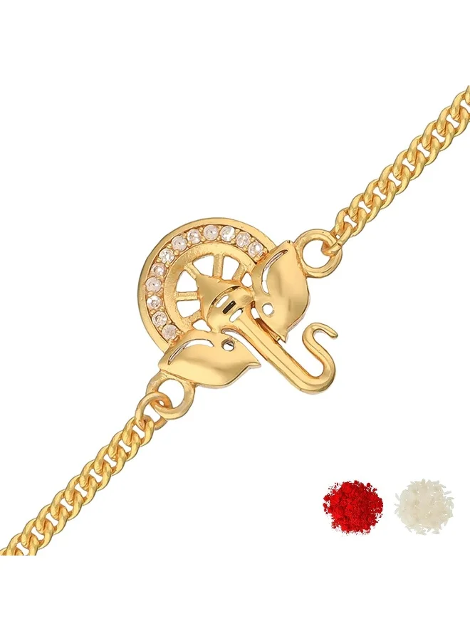 فويلا Gold Tone Style Rakhi Bracelet